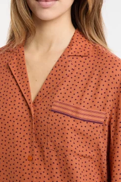 Sale ETAM Camisa de pijama con estampado de corazones MARR&Oacute;N