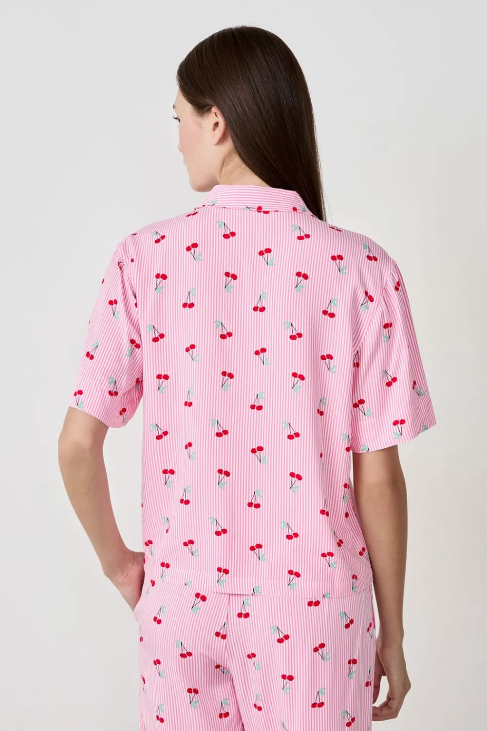 Hot ETAM Camisa de pijama estampada ROSA
