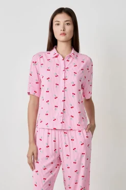 Hot ETAM Camisa de pijama estampada ROSA