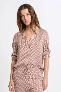 Hot ETAM Camisa de pijama estampada IMP FD CRUDO