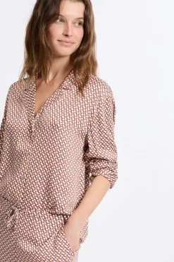 Hot ETAM Camisa de pijama estampada IMP FD CRUDO