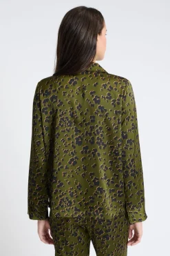 Hot ETAM Camisa de pijama estampada KAKI