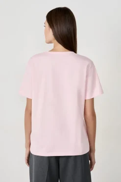 ETAM Camiseta de algodón estampada "Cool girl academy ROSA EMPOLVADOS