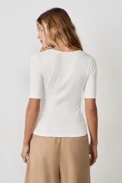 Online ETAM Camiseta de manga 3/4 BLANCO