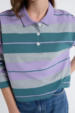 Clearance ETAM Camiseta de manga larga con cuello polo parma