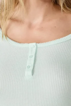 Best ETAM Camiseta de pijama CELADÓN