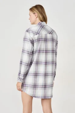 Best ETAM Camiseta de pijama a cuadros GRIS