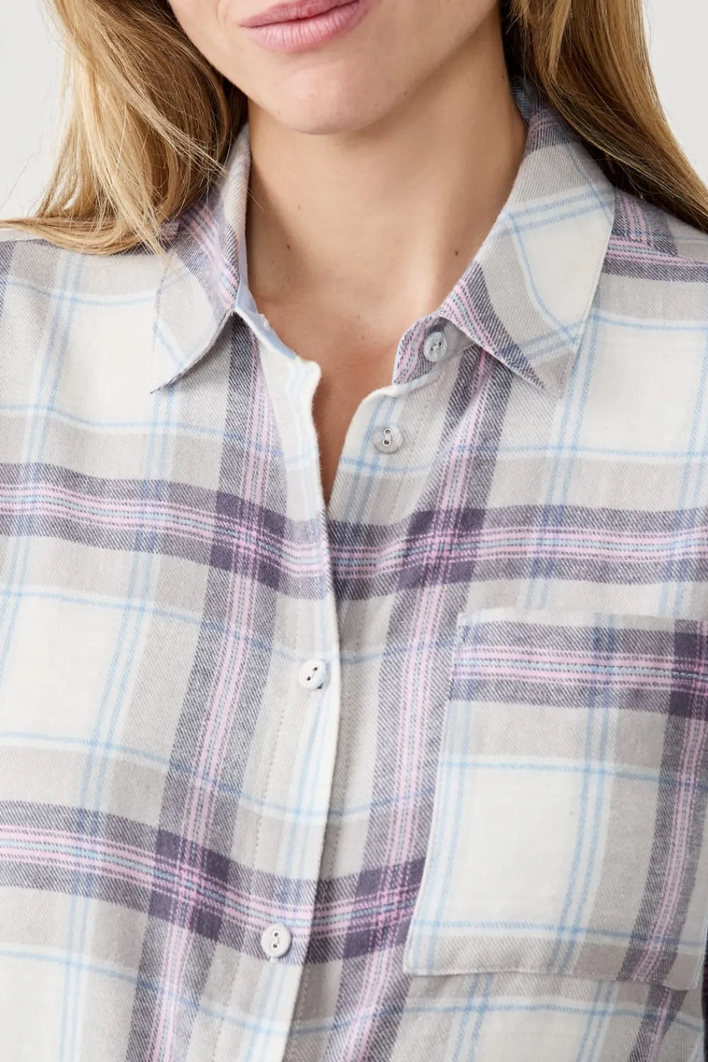 Best ETAM Camiseta de pijama a cuadros GRIS