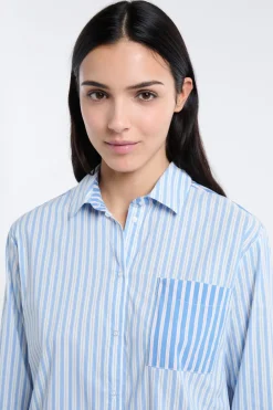 Best ETAM Camiseta de pijama a rayas AZUL