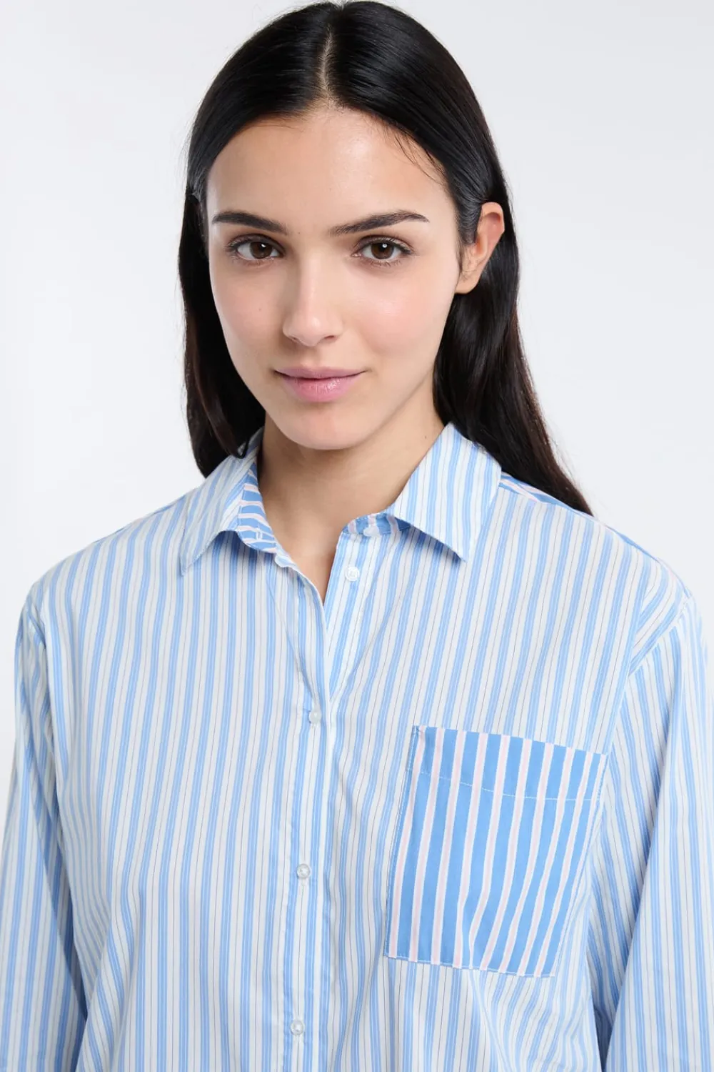 Best ETAM Camiseta de pijama a rayas AZUL
