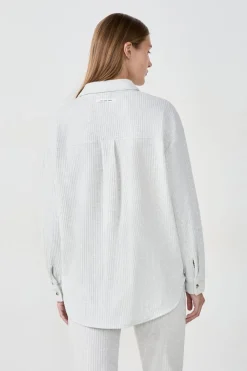ETAM Camiseta de pijama acanalada GRIS CLARO