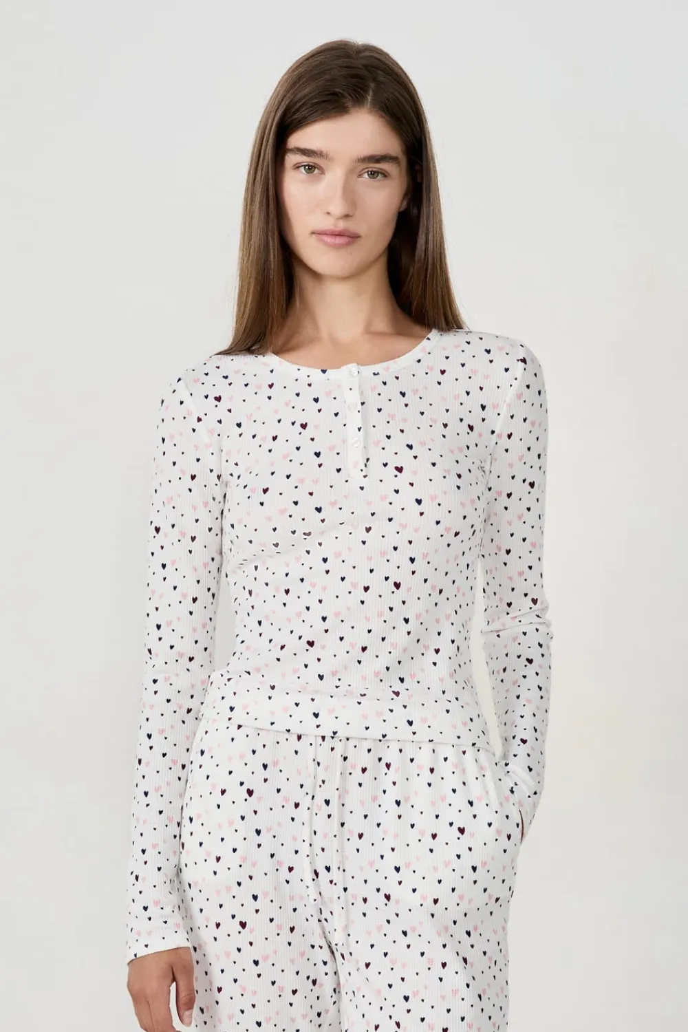 Best ETAM Camiseta de pijama con estampado de corazones MULTICOLOR