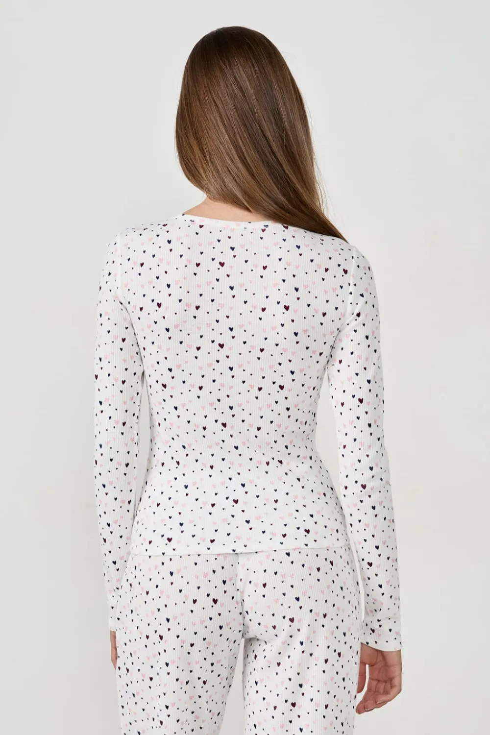 Best ETAM Camiseta de pijama con estampado de corazones MULTICOLOR