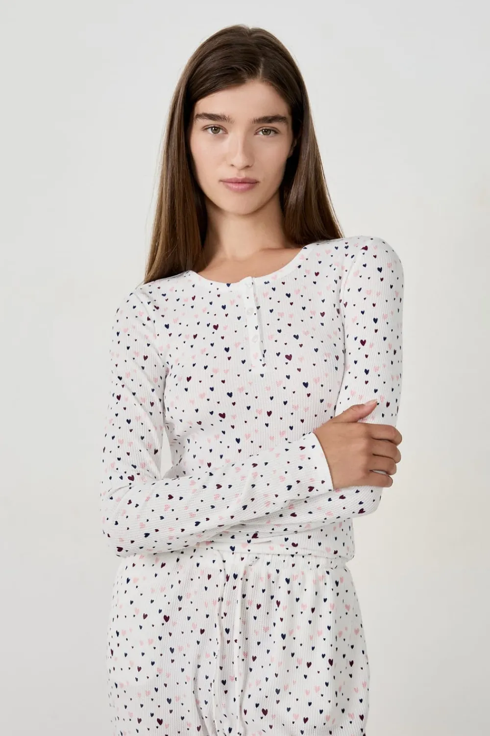 Best ETAM Camiseta de pijama con estampado de corazones MULTICOLOR