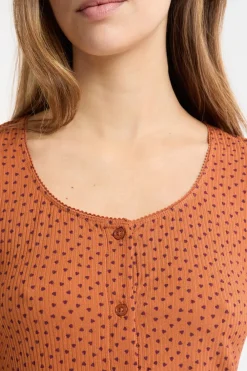 Online ETAM Camiseta de pijama con estampado de corazones MARR&Oacute;N