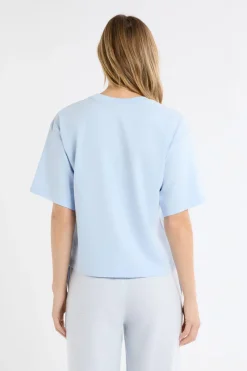 ETAM Camiseta de pijama de algodón con estampado AZUL CIELO