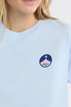 ETAM Camiseta de pijama de algodón con estampado AZUL CIELO