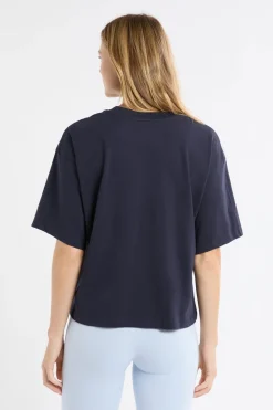 Hot ETAM Camiseta de pijama de algodón con estampado marino