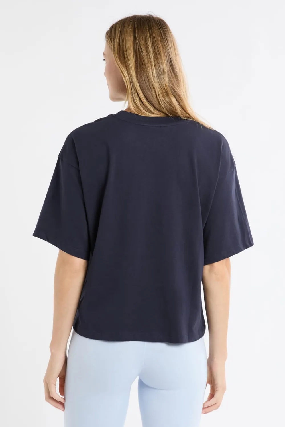 Hot ETAM Camiseta de pijama de algodón con estampado marino