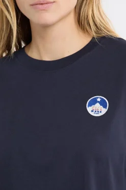 Hot ETAM Camiseta de pijama de algodón con estampado marino