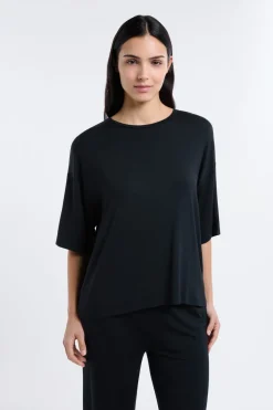 ETAM Camiseta de pijama de modal NEGRO