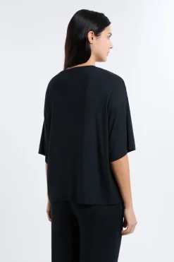 ETAM Camiseta de pijama de modal NEGRO