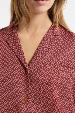 Sale ETAM Camiseta de pijama estampada BURDEOS GRANATE
