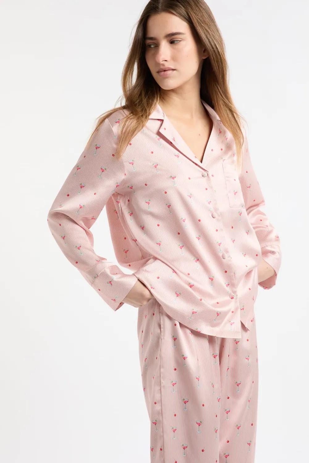 Clearance ETAM Camiseta de pijama estampada IMP FD crudo