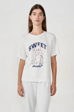 Discount ETAM Camiseta de pijama estampada GRIS CLARO