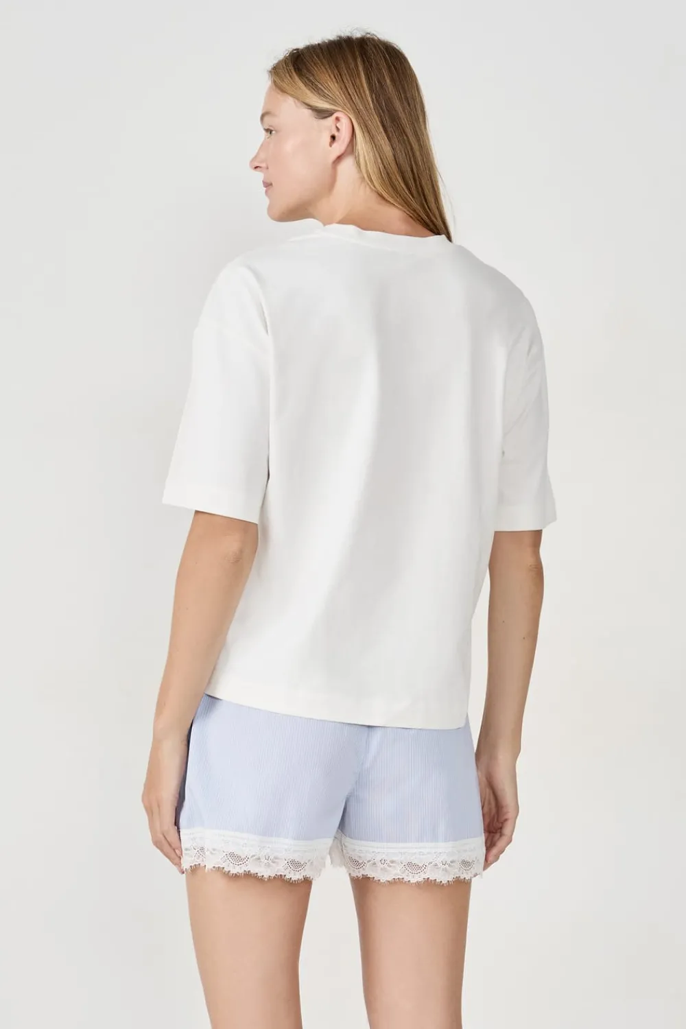 Online ETAM Camiseta de pijama estampada BLANCO