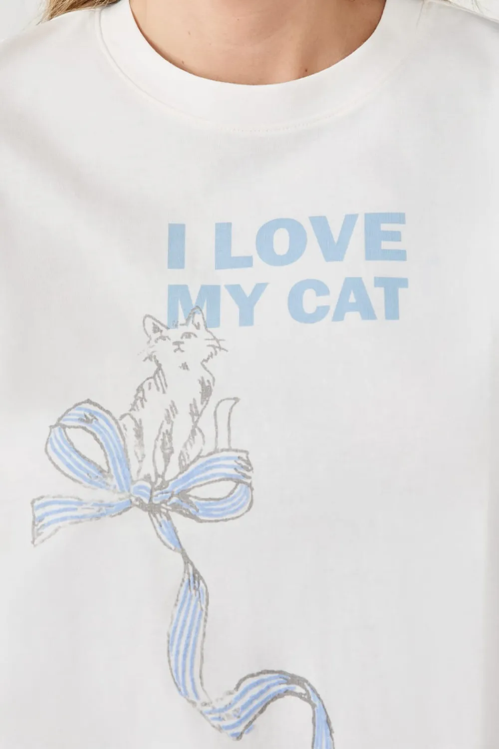 Online ETAM Camiseta de pijama estampada BLANCO