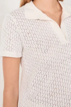 Outlet ETAM Camiseta polo manga corta BLANCO ROTO