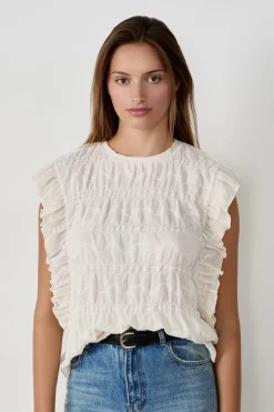 Best ETAM Camiseta sin mangas ECRU