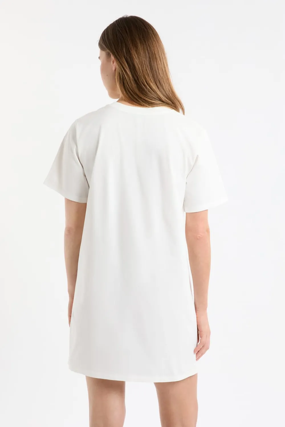 Best ETAM Camisón de algodón estampado BLANCO