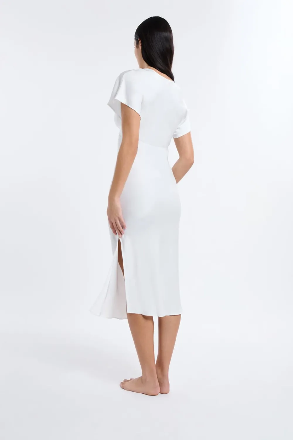 Sale ETAM Camisón largo satinado BLANCO