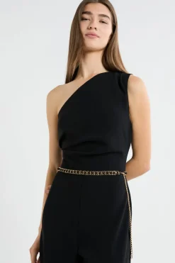 Hot ETAM Ceinture avec chaîne dorée NOIR