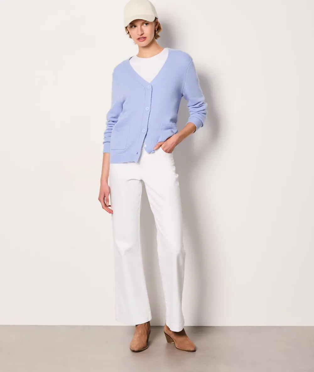 Outlet ETAM Chaleco abotonado AZUL CIELO