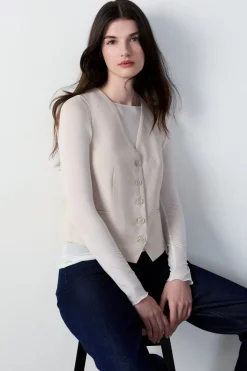Outlet ETAM Chaleco de traje LINO