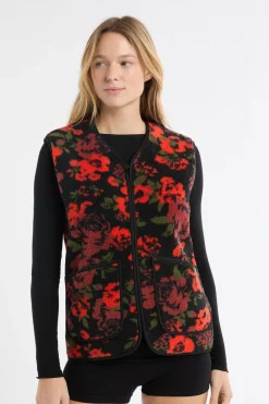 Clearance ETAM Chaleco sin mangas con efecto sherpa MULTICOLOR