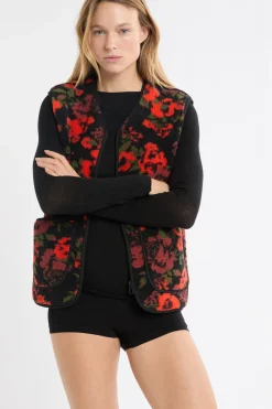 Clearance ETAM Chaleco sin mangas con efecto sherpa MULTICOLOR