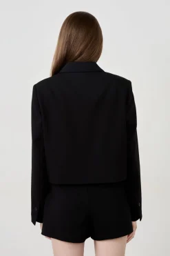 Hot ETAM Chaqueta blazer corta NEGRO