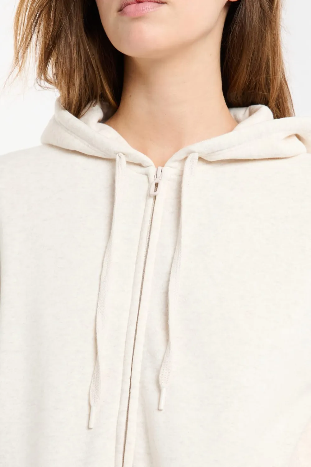 New ETAM Chaqueta con capucha y algodón BEIGE