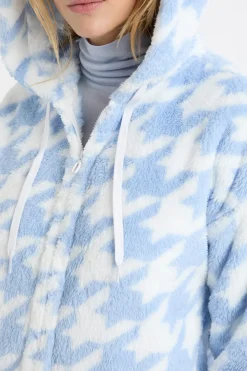 New ETAM Chaqueta con estampado efecto polar Azul