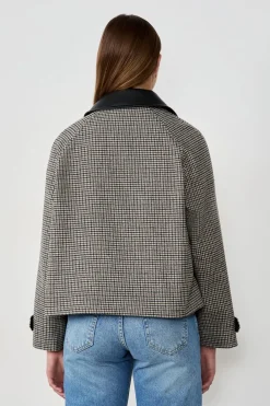 ETAM Chaqueta corta de jacquard con lana BEIGE