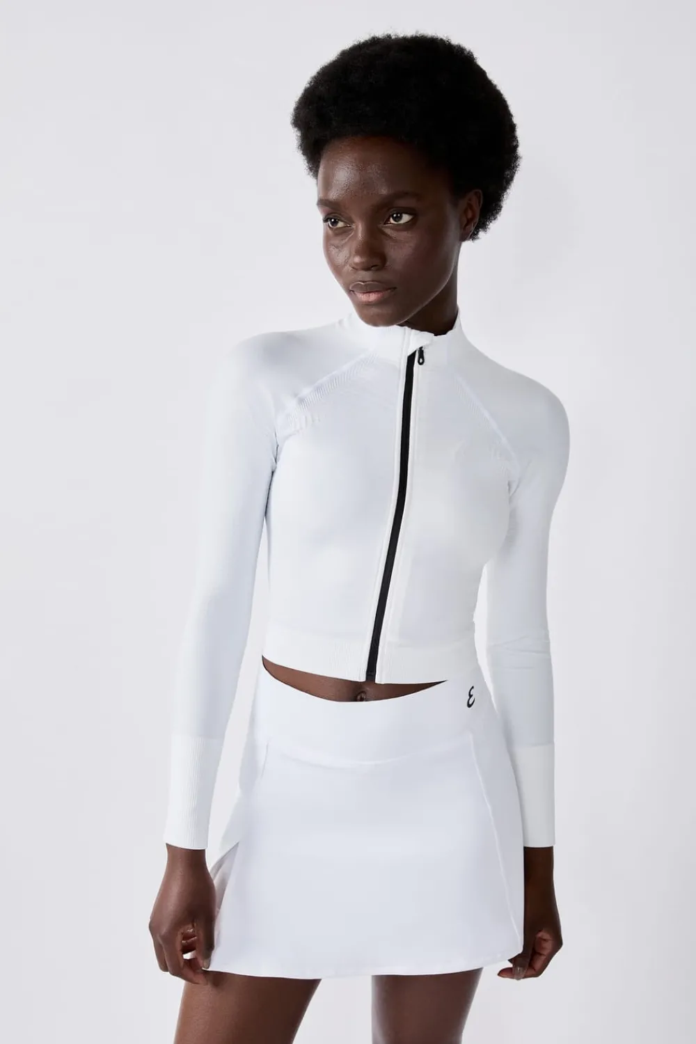 Online ETAM Chaqueta deportiva de manga larga BLANCO