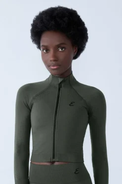 Clearance ETAM Chaqueta deportiva de manga larga KAKI