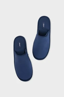 ETAM Chaussons mules satinés MARINE
