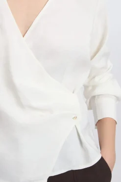 Discount ETAM Chemise cache-cœur ECRU