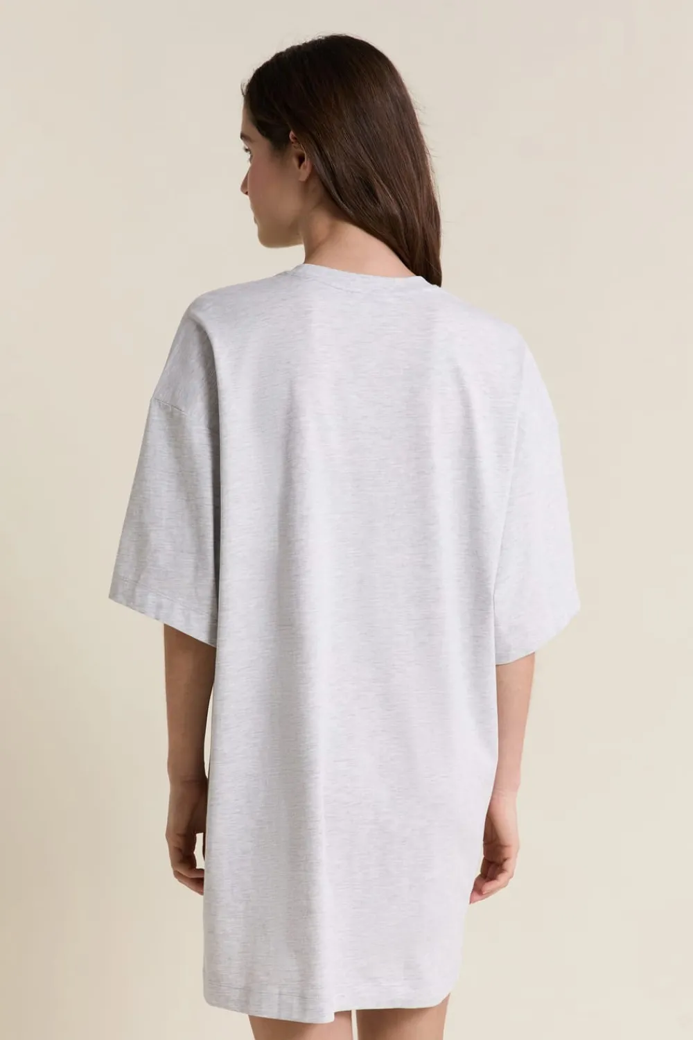 Hot ETAM Chemise de nuit en coton GRIS CLAIR