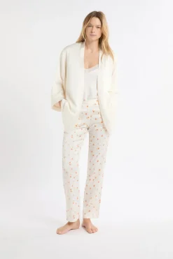 New ETAM Conjunto de pijama de 3 piezas de satén IMP FD CRUDO